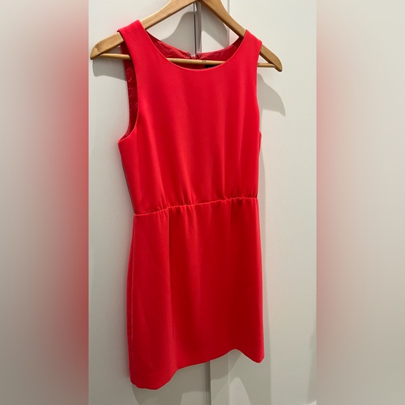 J.Crew Fun Summer Spring Coral Pink Sleeveless Dress Size S - Picture 2 of 3